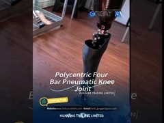 Protesis policéntrica de la articulación de la rodilla con control de oscilación neumático con conexión piramidal 220Lbs