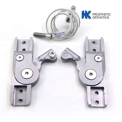 Suizos bloqueo de la articulación de la rodilla para ortesis de aluminio 7075 ancho 19 mm de cable controlado