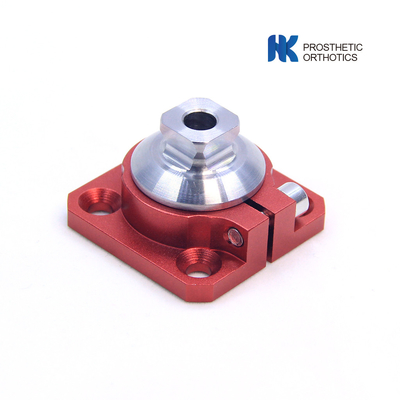 Adaptador de conexión de pirámide pediátrica de aluminio de 4 agujeros con certificación CE giratorio y ajustable