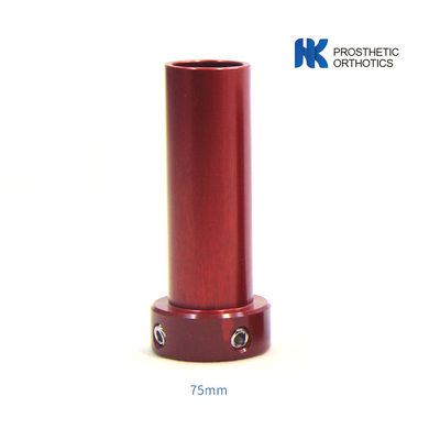 Adaptador de pilón corto de aluminio pediátrico con certificación CE longitud 75 mm diámetro 22 mm