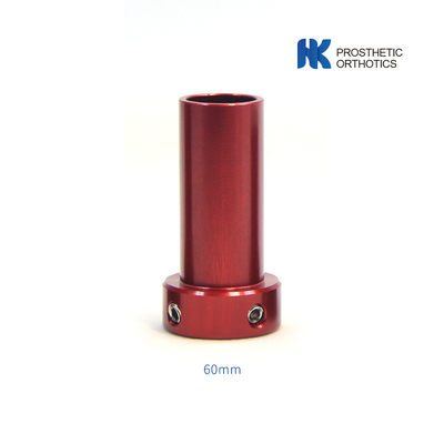 Adaptador de tubo corto de aluminio para niños longitud 60 mm diámetro 22 mm