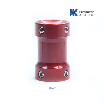 Prótese de aluminio adaptador de doble cabeza para niños longitud 50 mm